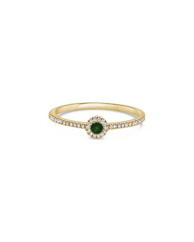 Sabrina Designs 14k 0.13 Ct. Tw. Diamond & Emerald Ring In Gold