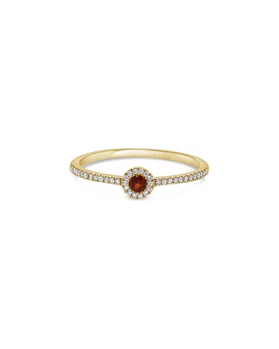 SABRINA DESIGNS SABRINA DESIGNS 14K 0.13 CT. TW. DIAMOND & GARNET RING