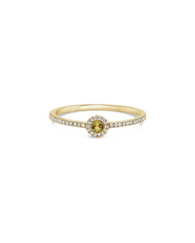 Sabrina Designs 14k 0.13 Ct. Tw. Diamond & Peridot Ring