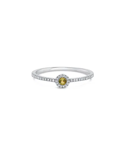 Sabrina Designs 14k 0.13 Ct. Tw. Diamond & Peridot Ring In Gold