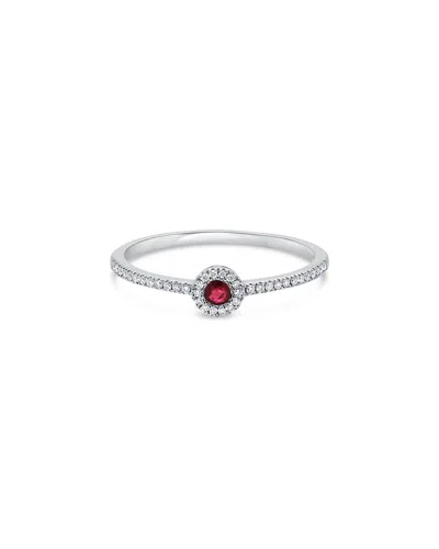 Sabrina Designs 14k 0.13 Ct. Tw. Diamond & Ruby Ring