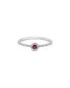 Sabrina Designs 14k 0.13 Ct. Tw. Diamond & Ruby Ring
