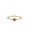 Sabrina Designs 14k 0.13 Ct. Tw. Diamond & Ruby Ring