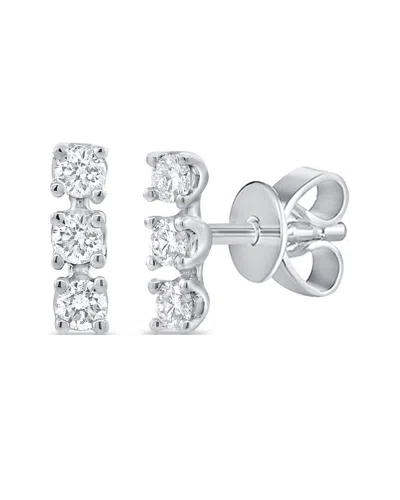 Sabrina Designs 14k 0.13 Ct. Tw. Diamond Bar Earrings