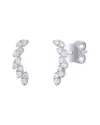 Sabrina Designs 14k 0.13 Ct. Tw. Diamond Ear Climber Earring In Multi