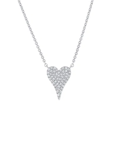 Sabrina Designs 14k 0.13 Ct. Tw. Diamond Heart Pendant Necklace