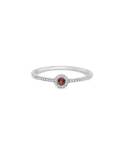 Sabrina Designs 14k 0.13 Ct. Tw. Diamond Tourmaline Birthstone Ring In Metallic