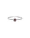 Sabrina Designs 14k 0.13 Ct. Tw. Diamond Tourmaline Birthstone Ring In Metallic
