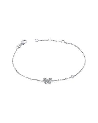 Sabrina Designs 14k 0.14 Ct. Tw. Butterfly Bracelet