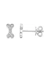 Sabrina Designs 14k 0.14 Ct. Tw. Diamond Dog Bone Studs