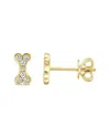 Sabrina Designs 14k 0.14 Ct. Tw. Diamond Dog Bone Earrings