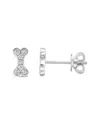Sabrina Designs 14k 0.14 Ct. Tw. Diamond Dog Bone Studs In Metallic