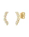 Sabrina Designs 14k 0.14 Ct. Tw. Diamond Ear Climber Earring In Multi