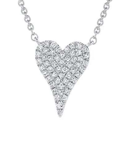 Sabrina Designs 14k 0.14 Ct. Tw. Diamond Heart Necklace