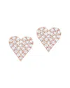 Sabrina Designs 14k 0.14 Ct. Tw. Heart Studs