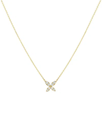 Sabrina Designs 14k 0.16 Ct. Tw. Diamond Butterfly Necklace
