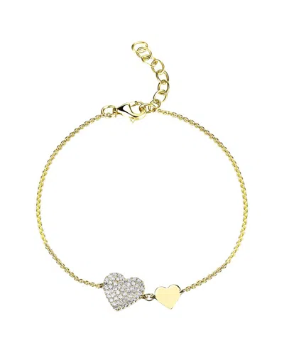 Sabrina Designs 14k 0.16 Ct. Tw. Heart Bracelet