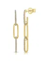 Sabrina Designs 14k 0.16 Ct. Tw. Link Drop Earrings