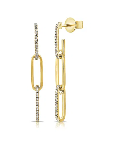Sabrina Designs 14k 0.16 Ct. Tw. Link Drop Earrings