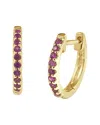 Sabrina Designs 14k 0.16 Ct. Tw. Ruby Huggie Earrings