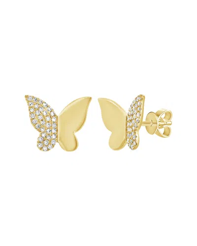 Sabrina Designs 14k 0.17 Ct. Tw. Diamond Butterfly Studs