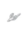 Sabrina Designs 14k 0.17 Ct. Tw. Diamond Bypass Leaf Ring