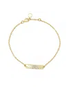Sabrina Designs 14k 0.17 Ct. Tw. Diamond Chain Bar Bracelet
