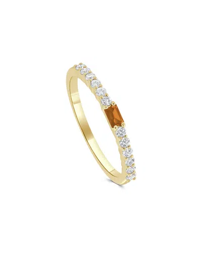 Sabrina Designs 14k 0.17 Ct. Tw. Diamond Citrine Birthstone Ring In Gold