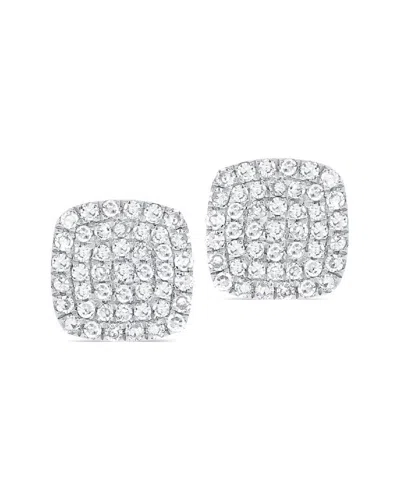 Sabrina Designs 14k 0.17 Ct. Tw. Diamond Cushion Studs In Silver