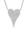 Sabrina Designs 14k 0.17 Ct. Tw. Diamond Heart Necklace