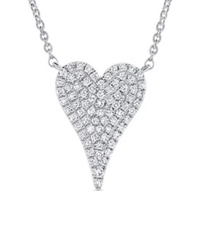 Sabrina Designs 14k 0.17 Ct. Tw. Diamond Heart Necklace
