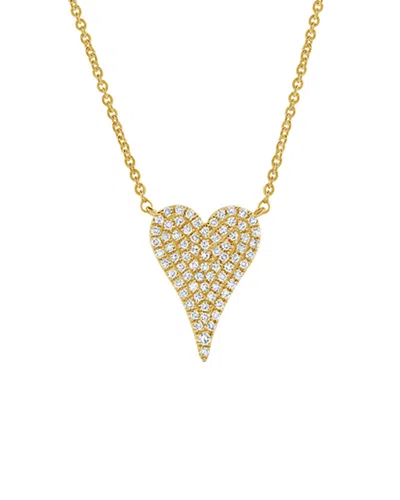 Sabrina Designs 14k 0.17 Ct. Tw. Diamond Heart Necklace