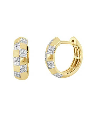 Sabrina Designs 14k 0.17 Ct. Tw. Diamond Huggie Earrings In Multi