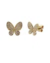 Sabrina Designs 14k 0.18 Ct. Tw. Diamond Butterfly Studs