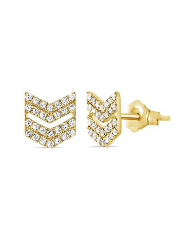 Sabrina Designs 14k 0.18 Ct. Tw. Diamond Double Arrow Studs
