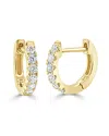 Sabrina Designs 14k 0.18 Ct. Tw. Diamond Huggie Earrings