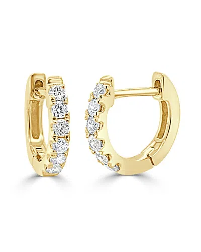 Sabrina Designs 14k 0.18 Ct. Tw. Diamond Huggie Earrings In Gold