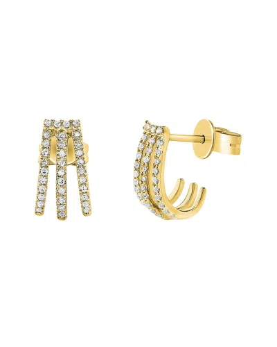 Sabrina Designs 14k 0.18 Ct. Tw. Diamond Huggie Earrings In Gold