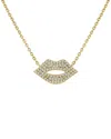 Sabrina Designs 14k Yg Diamond Lip Pendant