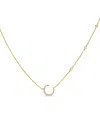 Sabrina Designs 14k 0.18 Ct. Tw. Diamond Moon Necklace