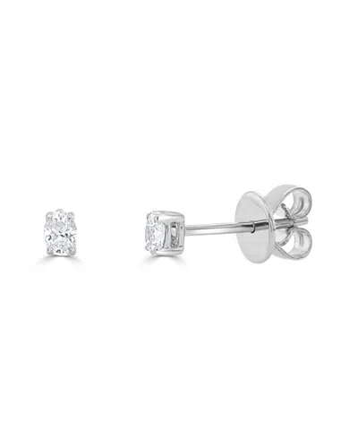 Sabrina Designs 14k 0.18 Ct. Tw. Diamond Oval Studs
