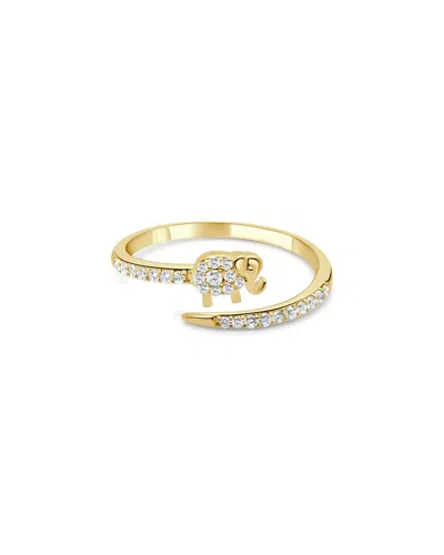 Sabrina Designs 14k 0.19 Ct. Tw. Diamond Elephant Crossover Ring In Gold