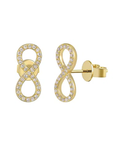 Sabrina Designs 14k 0.19 Ct. Tw. Diamond Infinity Studs In Gold