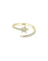 Sabrina Designs 14k 0.19 Ct. Tw. Diamond Wrap Star Ring In Gold