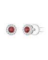 Sabrina Designs 14k 0.20 Ct. Tw. Diamond & Garnet Studs