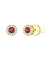 Sabrina Designs 14k 0.20 Ct. Tw. Diamond & Garnet Studs