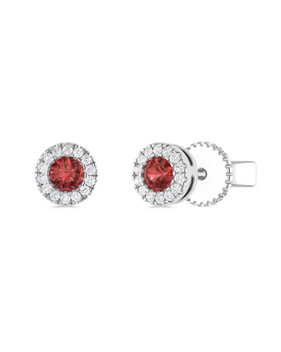 Sabrina Designs 14k 0.20 Ct. Tw. Diamond & Garnet Studs In White