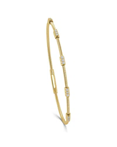 Sabrina Designs 14k 0.20 Ct. Tw. Diamond Bangle Bracelet