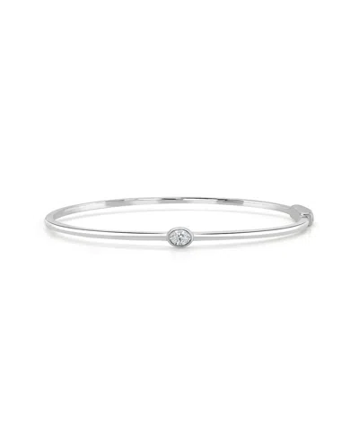 Sabrina Designs 14k 0.20 Ct. Tw. Diamond Bangle Bracelet In Metallic
