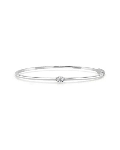 Sabrina Designs 14k 0.20 Ct. Tw. Diamond Bangle Bracelet In Metallic